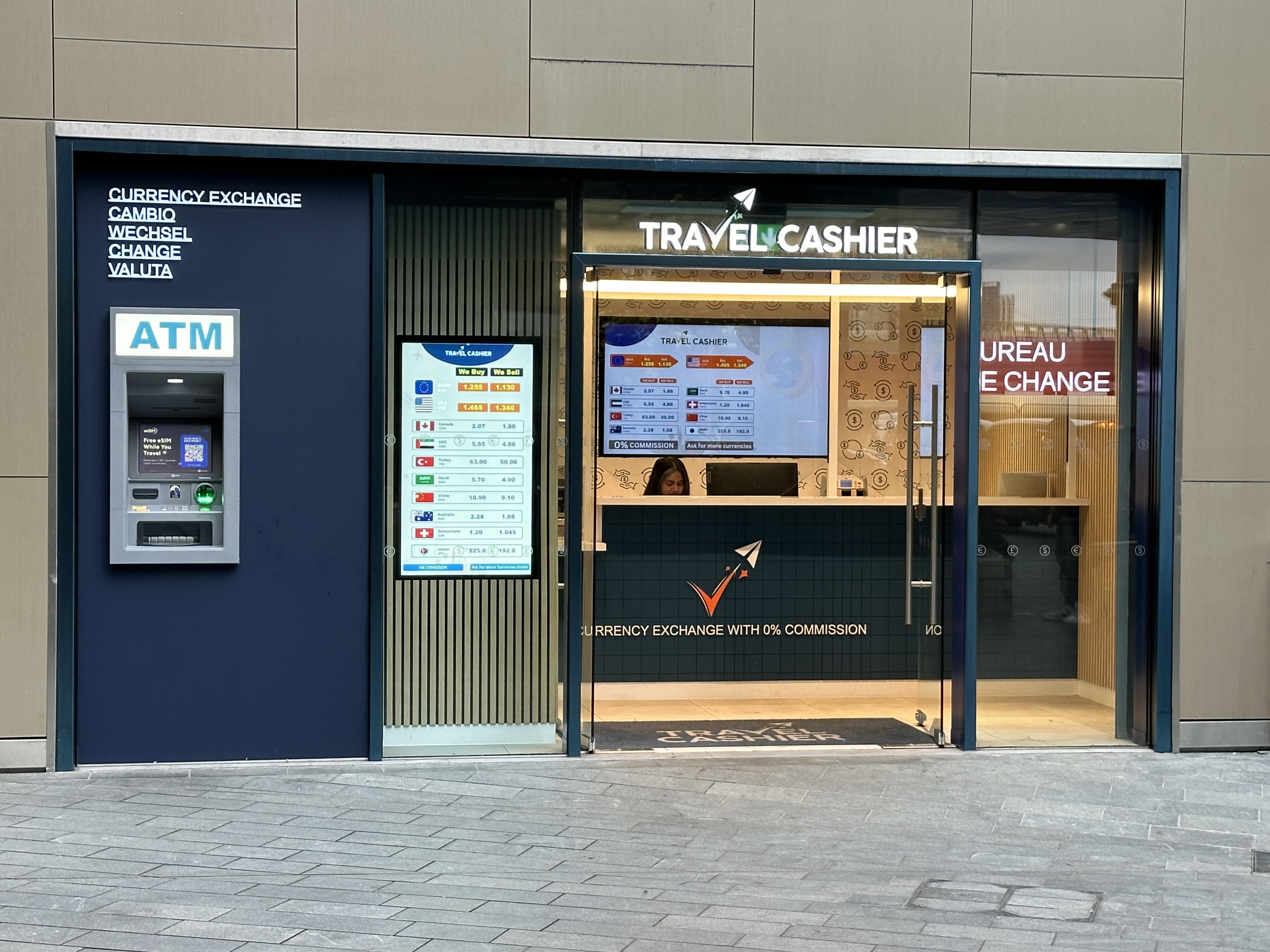 The Travel Cashier Westfield Stratford shopping centre